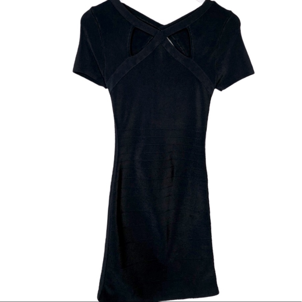 Guess by Marciano Little Bondage Black Mini Dress Size Medium